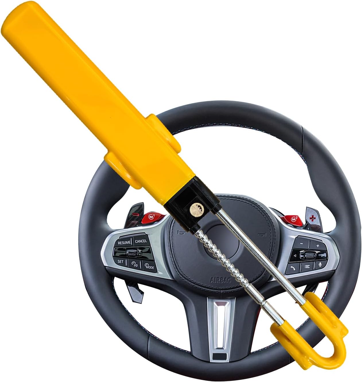 Twin Bar Steering Wheel Lock Stop Thieves Stealing Your Car Universal