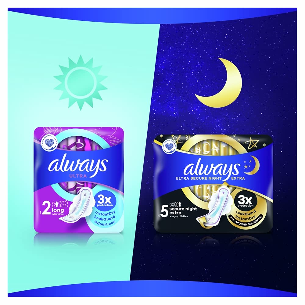 Always - Ultra Long Rozmiar 2 Ze Skrzydełkami - Podpaski - 12 sztuki