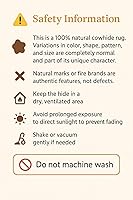 Vista 9 de Alfombra de piel de vaca 6x6 Brindle Medium Piel Natural