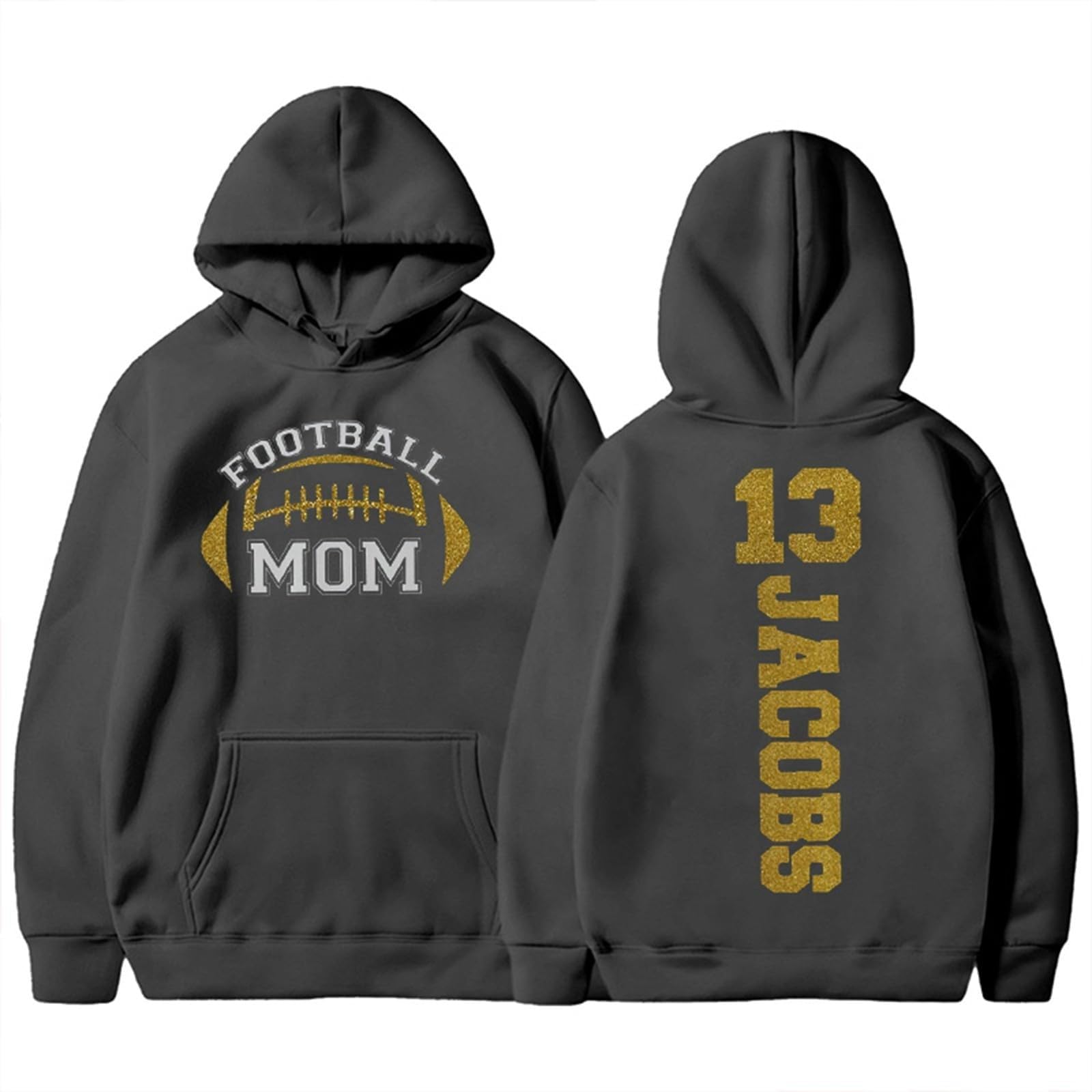 Hoodies For Women Plus Size Women'S Fashion Long Sleeve Loose Rugby Element  Printed Drawstring Hooded Sweatshirt