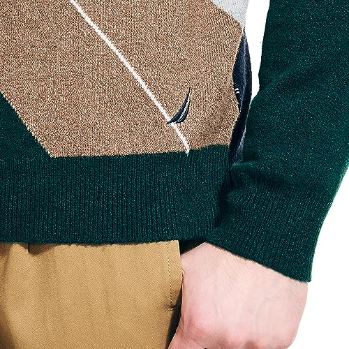 Nautica Men's Sustainably Crafted Argyle Crewneck Sweater3