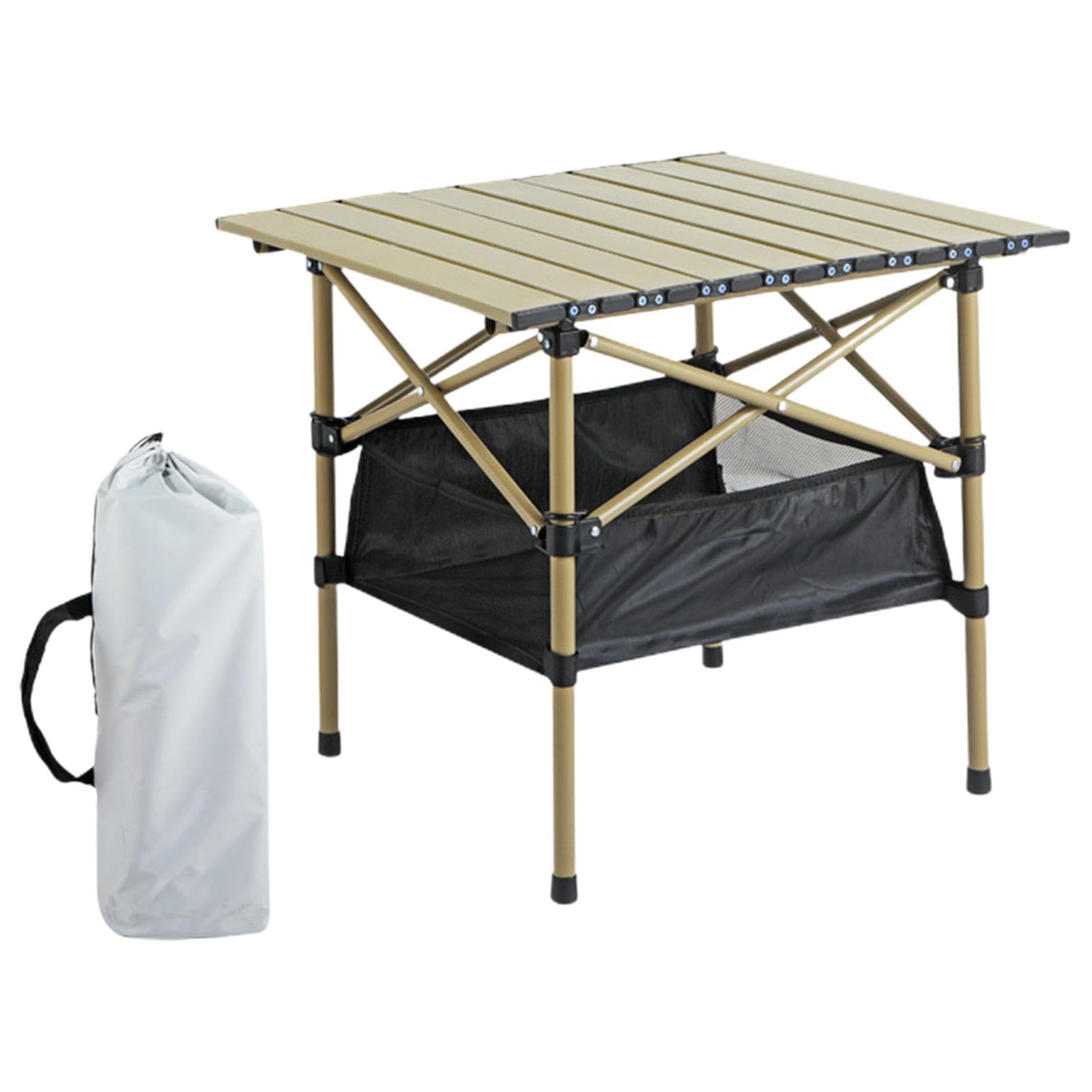 Table de camping pliante portable grand format avec sac pour pique-nique et randonnée