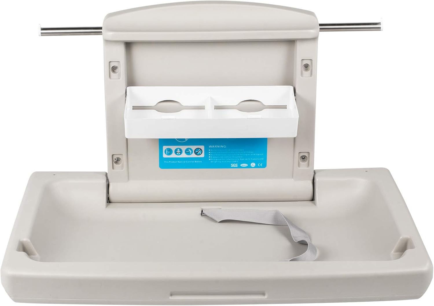 VEVOR Horizontal Baby Changing Table WallMounted Baby Diaper Changing