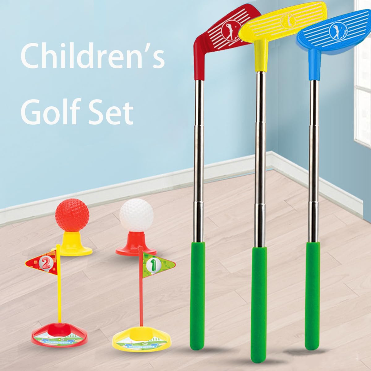 Mini golf,Golf per bambini,giocattoli sportivi all'aperto per bambini, giocattoli sportivi indoor outdoor, regali per bambini e bambine di 3 4 5 anni