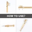 FREGITO Fishing Line Hook Knot Tying Tool, Copper Practical Knot Line Tying Knotting Tool Portable Fast Fishing Tie Hook (1pcs) gallery image