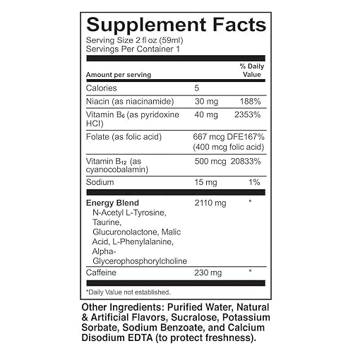 Miniatura 2 de Kirkland Signature Extra Strength Energy Shot Variety, botella de 2 onzas (48 unidades)