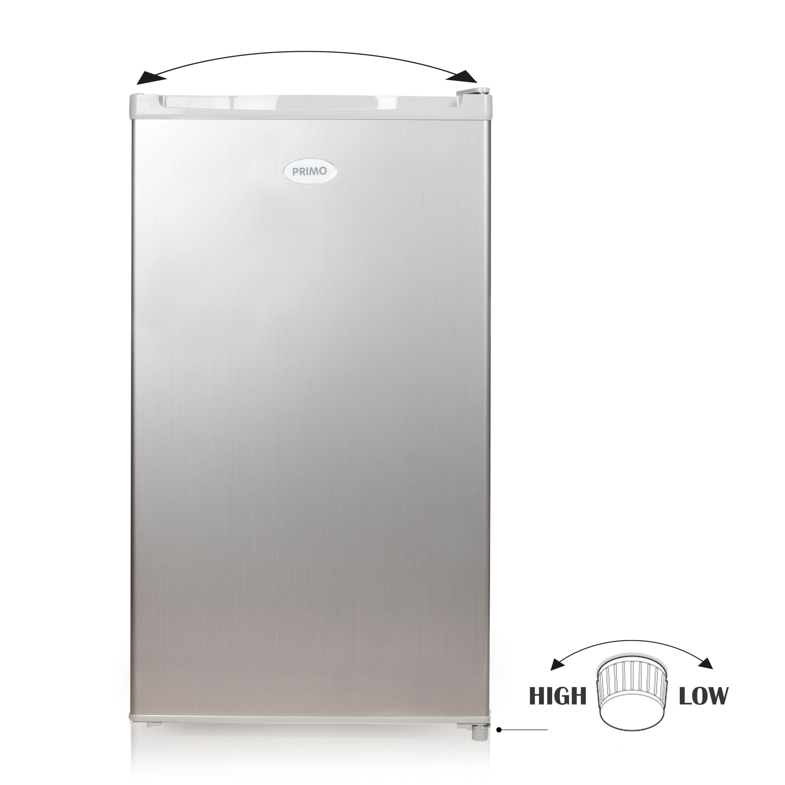 PRIMO PR122FR Réfrigérateur Table Top - 88L - E - Argent