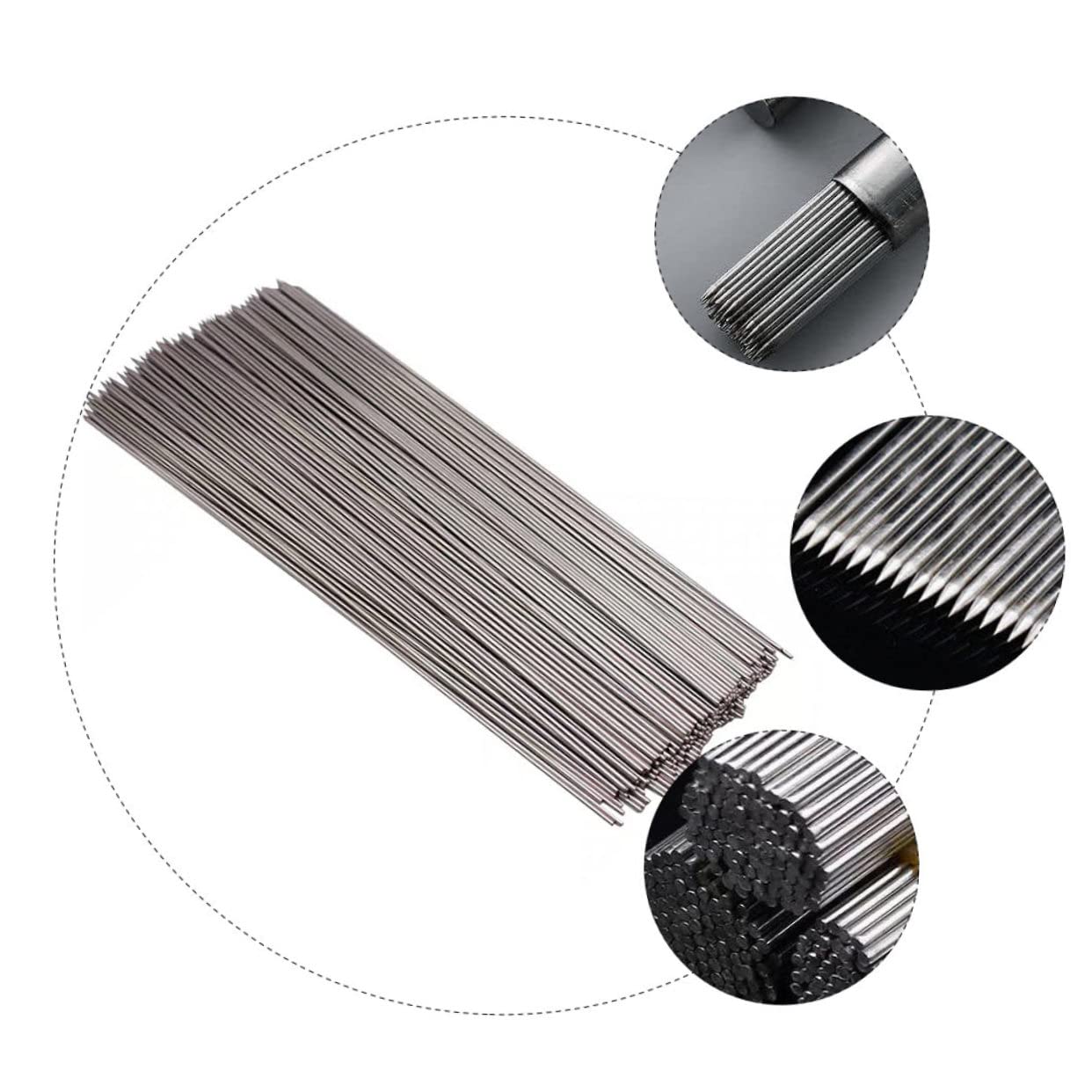 BESPORTBLE Spiedini per Barbecue in Acciaio Inossidabile 304 Resistenti da 30 Cm, Spiedini per Grigliate All'aperto e Campeggio, Set da 100 Pezzi Design Antigoccia e Superficie Lucidata