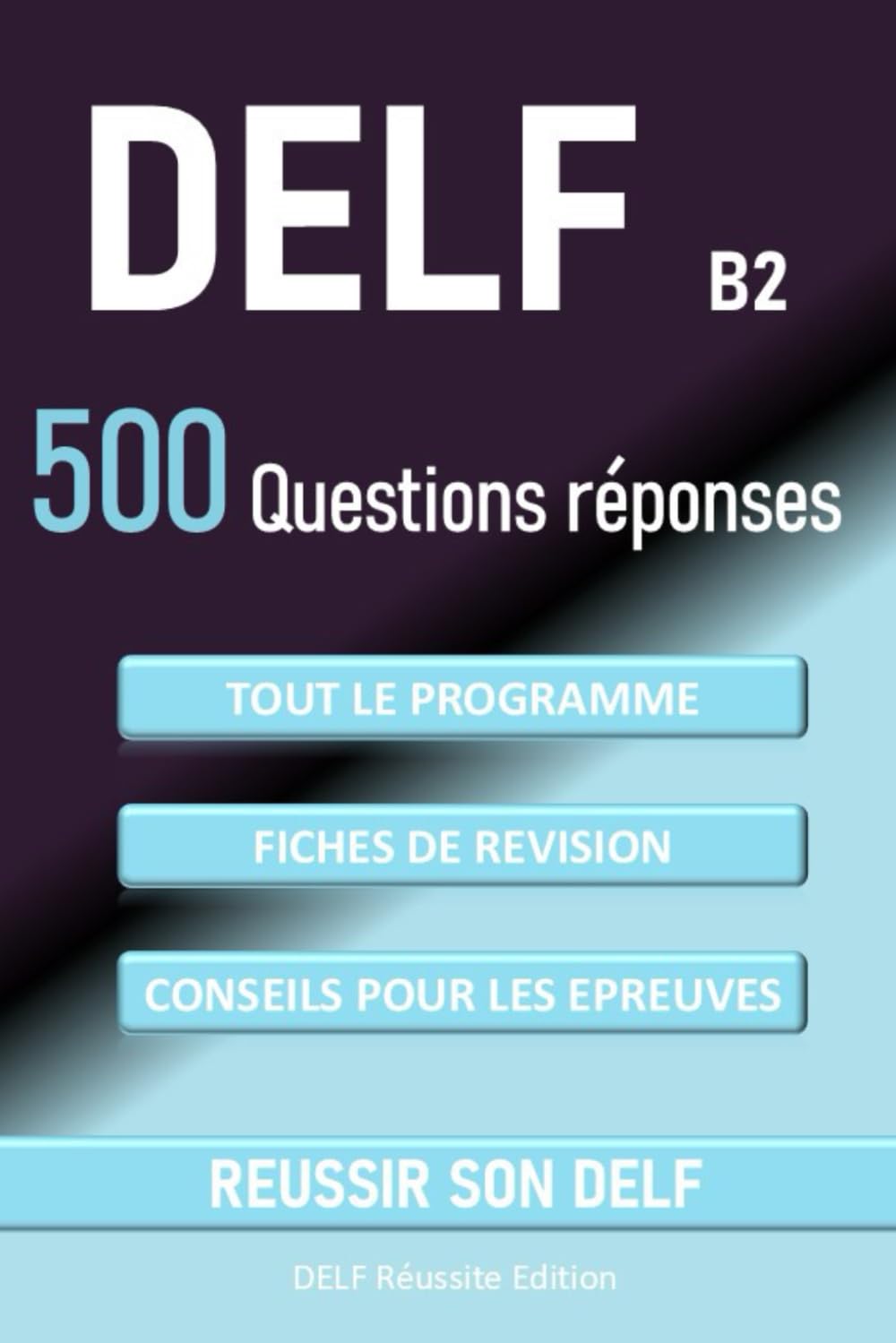 DELF B2 500 questions réponses: tout le programme, fiches de révision, conseils pour les épreuves