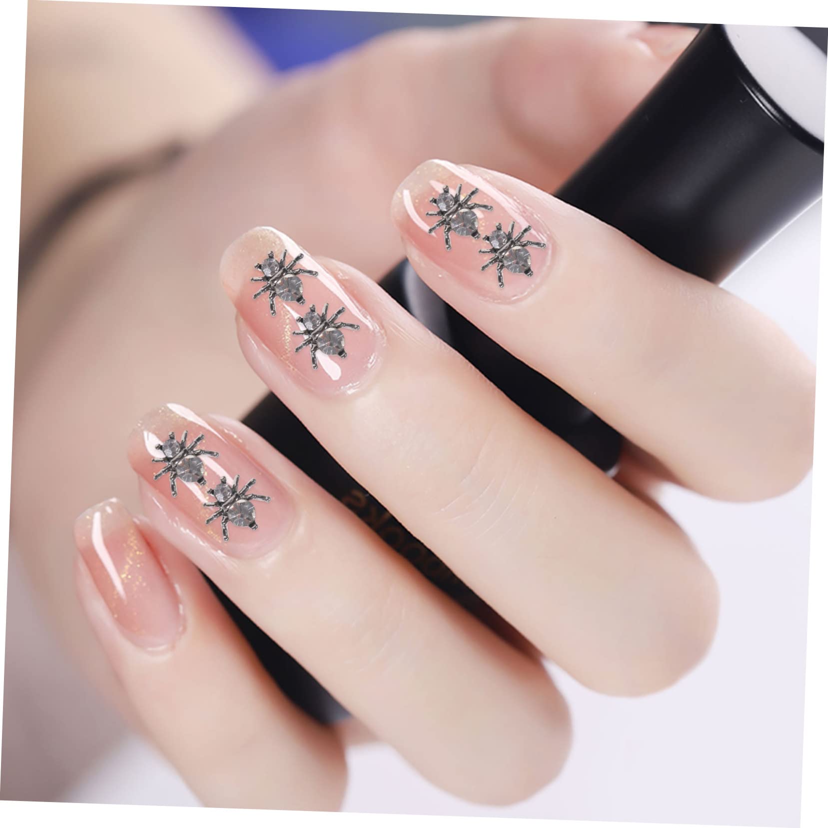 Healeved 400piezas Adornos De Uñas De Metálicos Para Manicura Decoración De Halloween Accesorios De De Uñas y Celebraciones