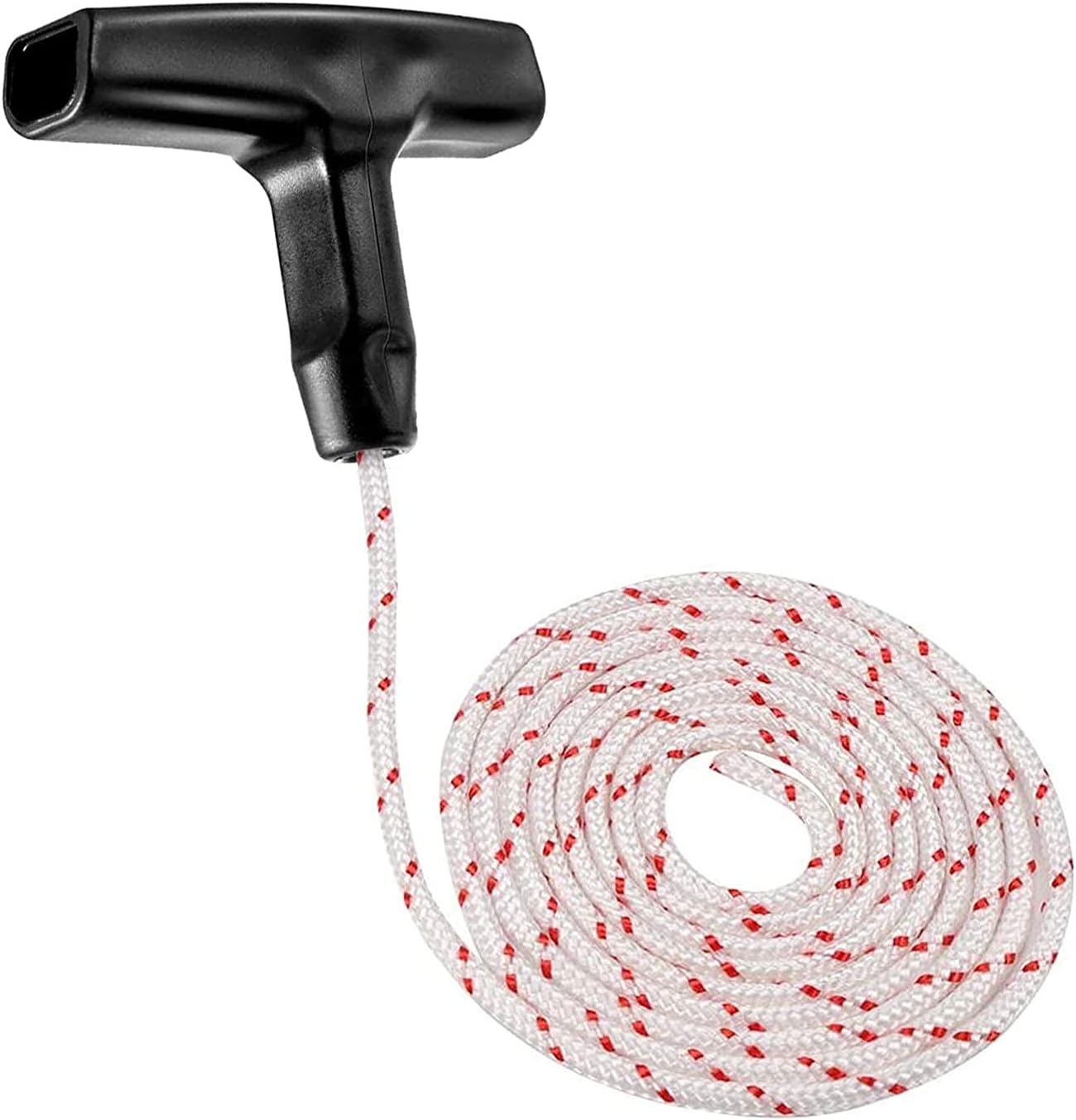 Recoil Starter Rope, 3 Black Chainsaw Starter Handles for Chainsaw