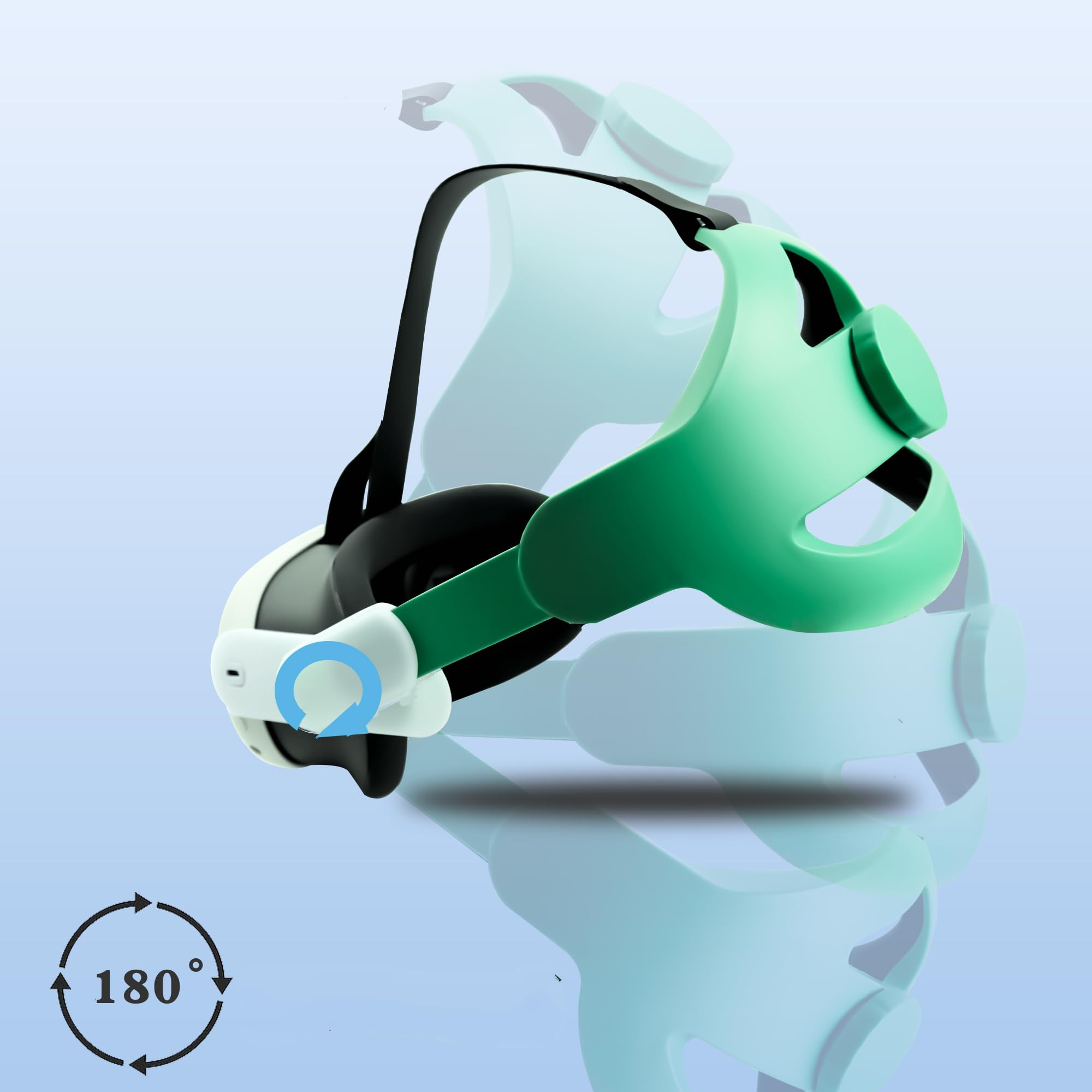 BeisDirect Correa de cabeza para auriculares Meta Quest 3 VR, correa Elite de repuesto para accesorios Meta Quest 3, correa ajustable de realidad virtual para equilibrio de gravedad, cómoda diadema de