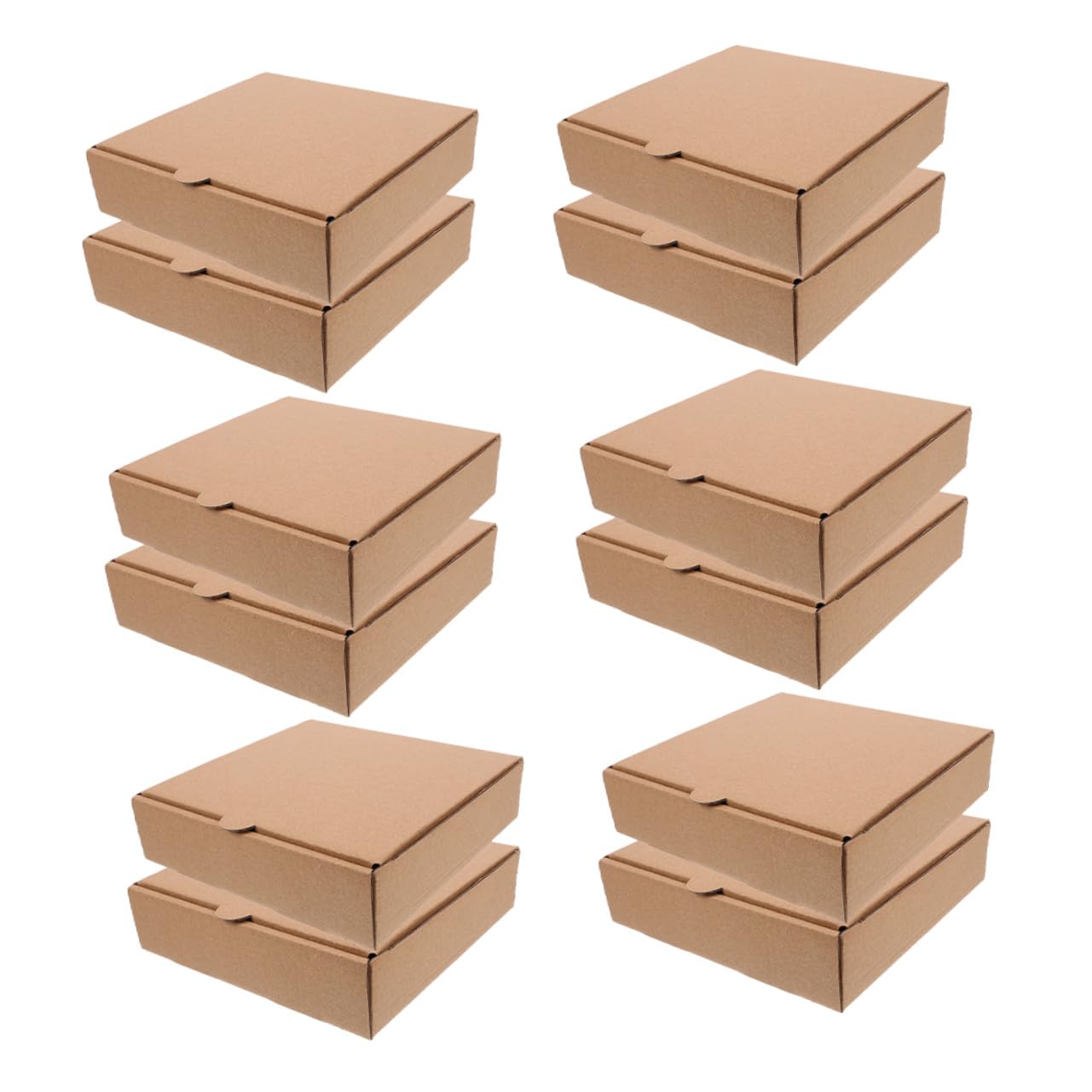 Cajas para Pizza 20piezas de Papel Marrón, para Llevar y Conservar Calor