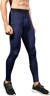 KBOPLEMQ Men's Thermal Trousers, Plain Thermal Underwear, Trousers, Long Underwear, Underwear with Separate Bulge Pouch Thermal Underwear, Yoga Trousers, Fitness Trousers