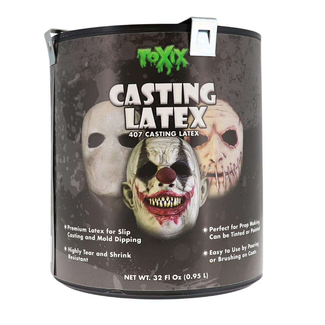 Casting Latex 32 Fl Oz - Premium Latex for Prop Making, Easy Mold Making, Pouring, and Brushing on Coats!