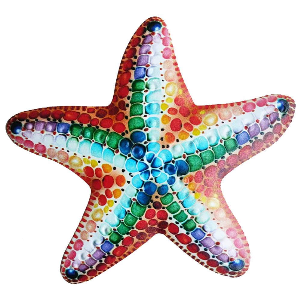 JAWSEU Estrellas de mar decoración de pared, estrellas de mar de metal, esculturas de pared, estrella de mar, arte de pared, metal, estrella de mar, decoración de pared, colgante decorativo de