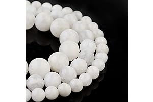 White Moonstone Beads: Adorn Your Creations with Luminous 8mm Gemstones