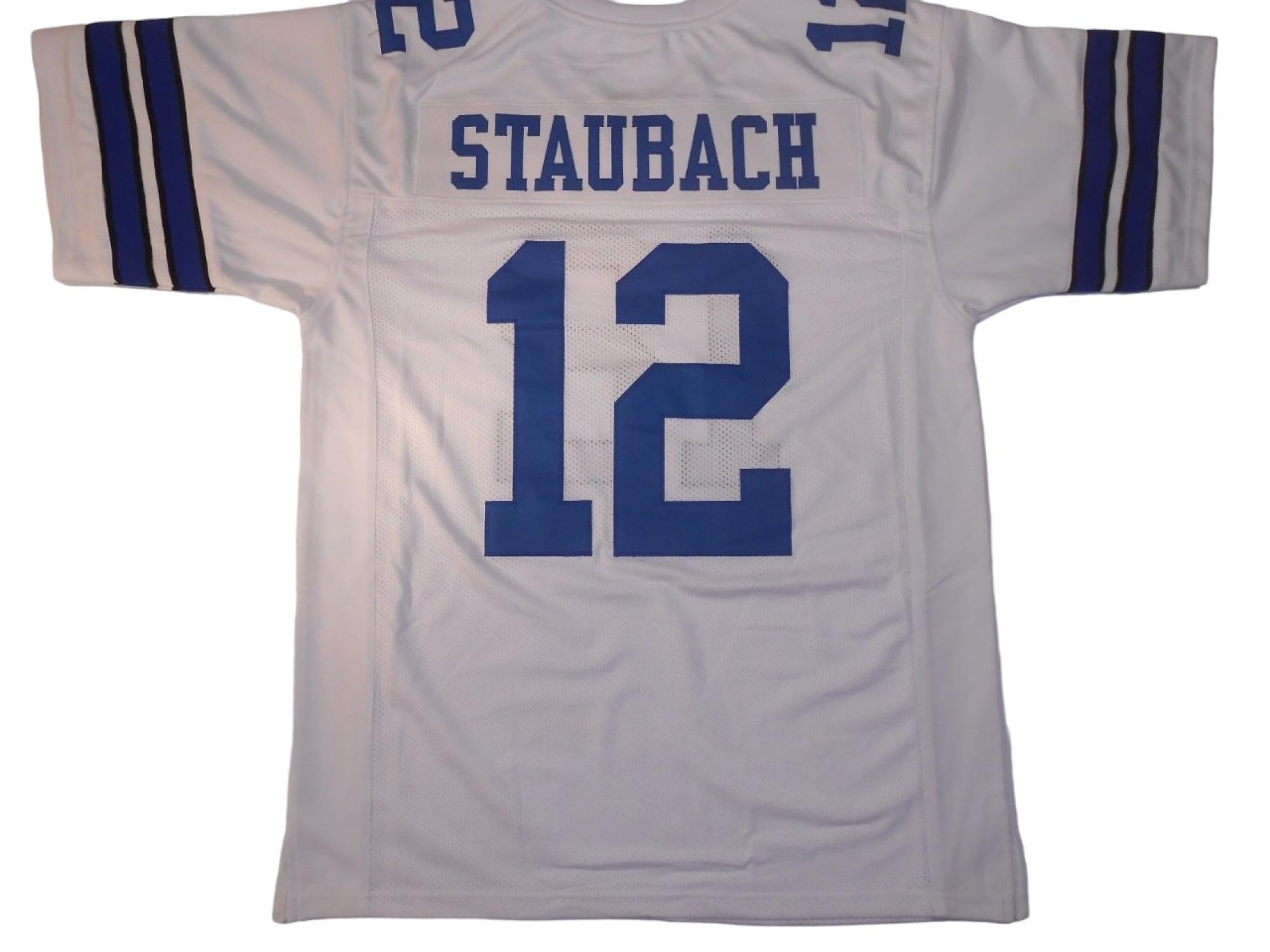 Roger Staubach Jersey Stitched White Custom Football New No Brand/Logos (US, Alpha, X-Large, Regular, Regular, White)