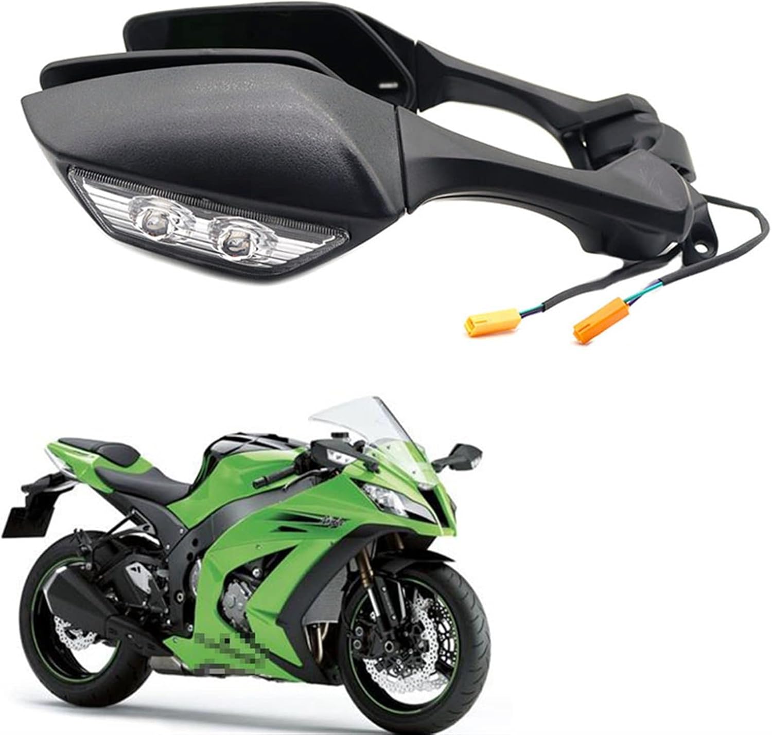 ミラー オートバイ バックミラー カワサキ忍者 ZX10R ZX-10R ZX 10R