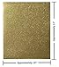 5 Gold Color Premium Quality Glitter HTV Sheets (12 by 10 Inches) for T-Shirts and Other Fabrics - Press on HTV Vinyl for Silhouette Cameo, Cricut, Craft Cutters and More