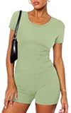 Two Piece Sets for Women Summer Short Workout Sets Beach Vacation Clothes Fashion Matching Clothing