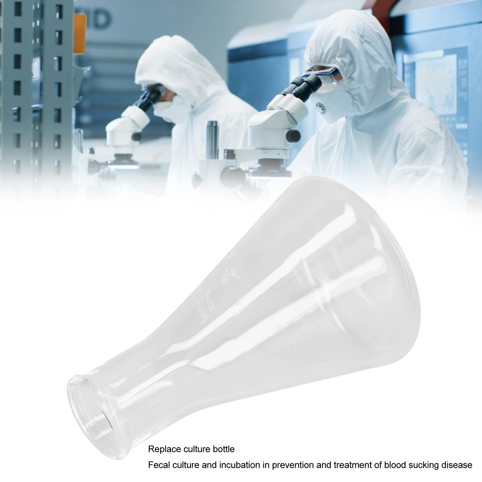 Beuta Erlenmeyer 100ml In Borosilicato - Con Tappo E Graduazioni, Per Laboratorio - Foto 2