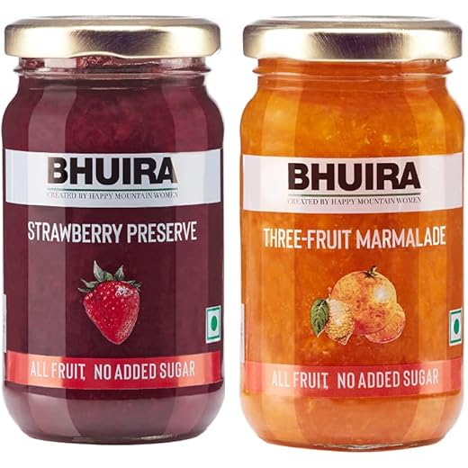 Bhuira All Natural Jam Strawberry Preserve 240g