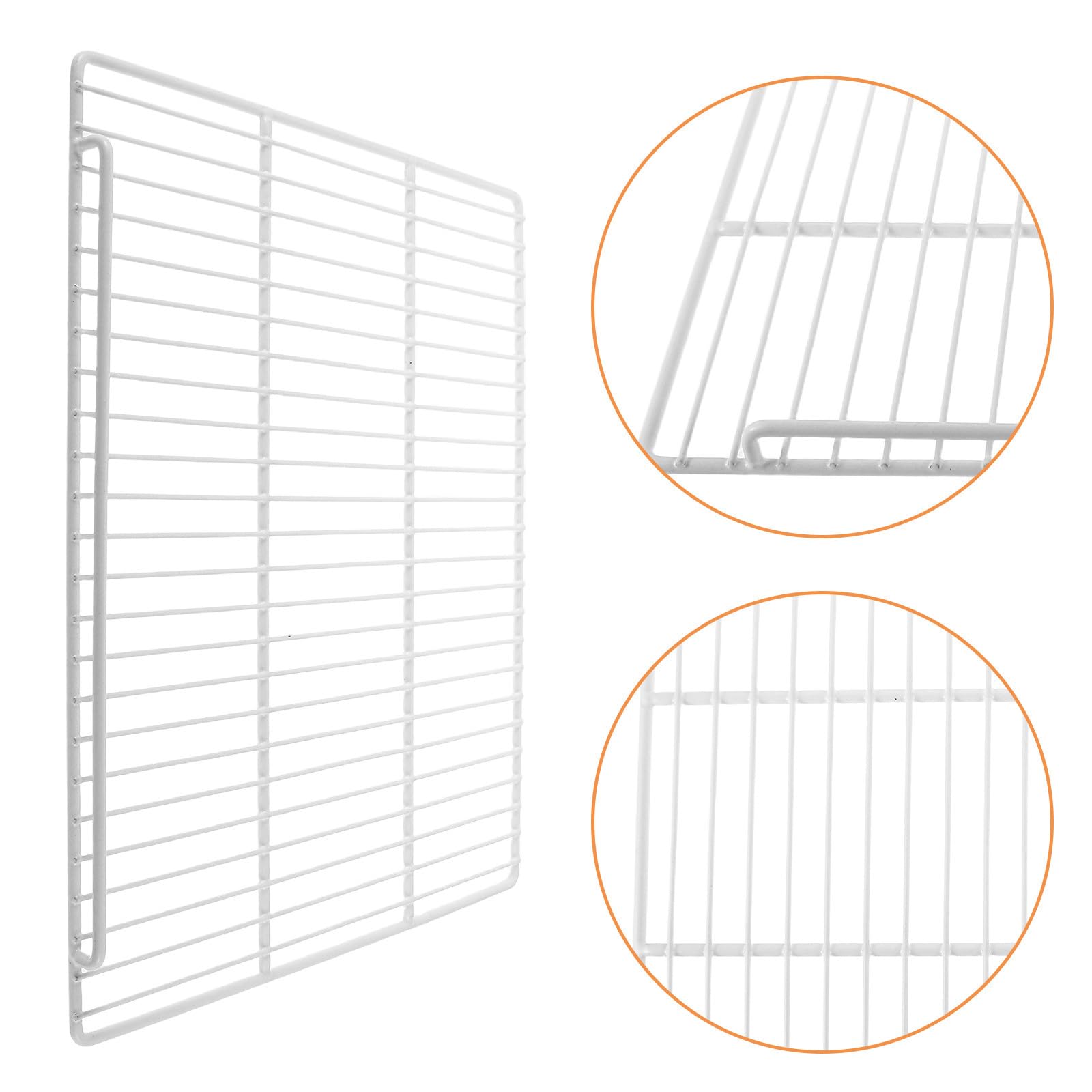 Housoutil Separador Alta Refrigerador Blanco para Estantes de Acero Capacidad de Carga Espacio Ajustable, Organizador y Adecuado para Supermercados y Restaurantes
