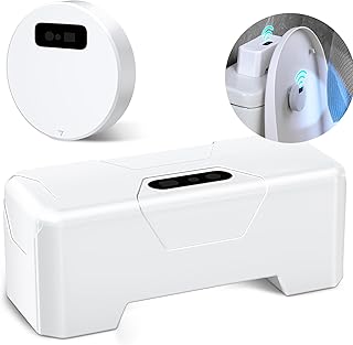 Automatic Toilet Flusher, 2023 Upgraded Touchless Toilet Flush Kit Toilet Flusher Replacement Kit for Most Homes and Public Toilets with Infrared Sensor, Rechargeable USB Charging and IPX6 Waterproof