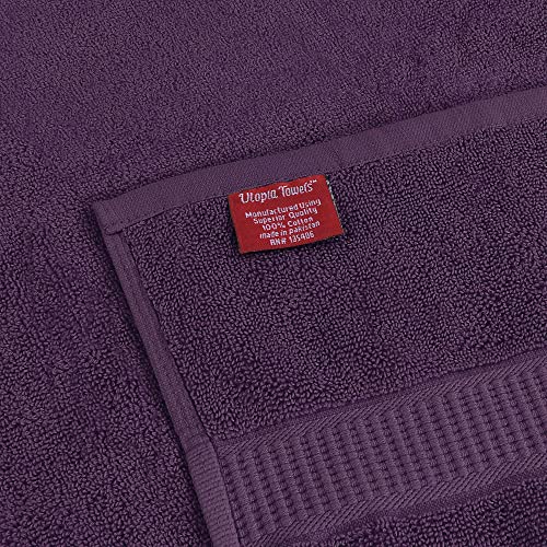 Utopia Towels 2Pk Bath Sheets & 8Pk Viscose Towel Set (Plum) #TOP6