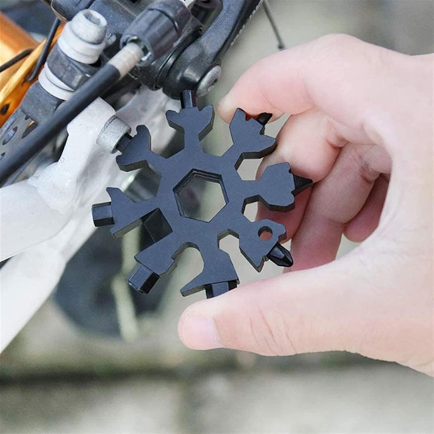 Narzędzie wielofunkcyjne Snowflake, Incredible Tool 18 w 1 Narzędzie wielofunkcyjne Snowflake Narzędzie wielofunkcyjne 18 w 1 Narzędzie wielofunkcyjne Snowflake Kompaktowy, wielofunkcyjny śrubokręt Ga