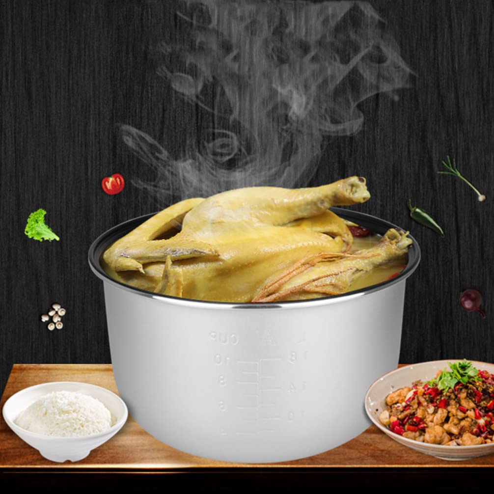 Operitacx Cocina de arroz, recipiente interior de repuesto, antiadherente, olla de arroz, recipiente para olla de arroz, accesorio 4 L