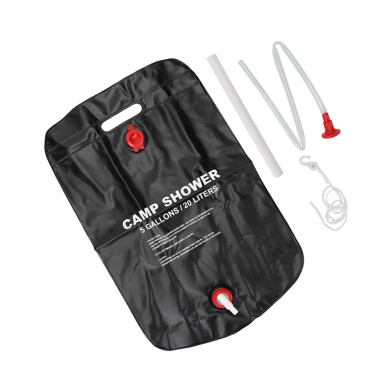 WNSC Camp Shower Bag, Portable Shower Bag Stable and Durable Solar Heating Portable for Camping for Swimming for Beach