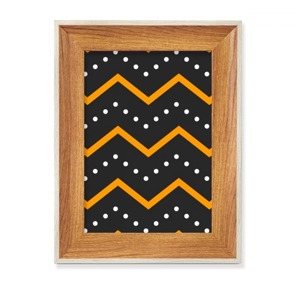 Cadre de Photo en Bois Halloween la Vague pour Décoration Table