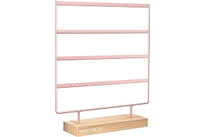 Mocolo Earring Holder Stand with 88 Slots & 4 Layers