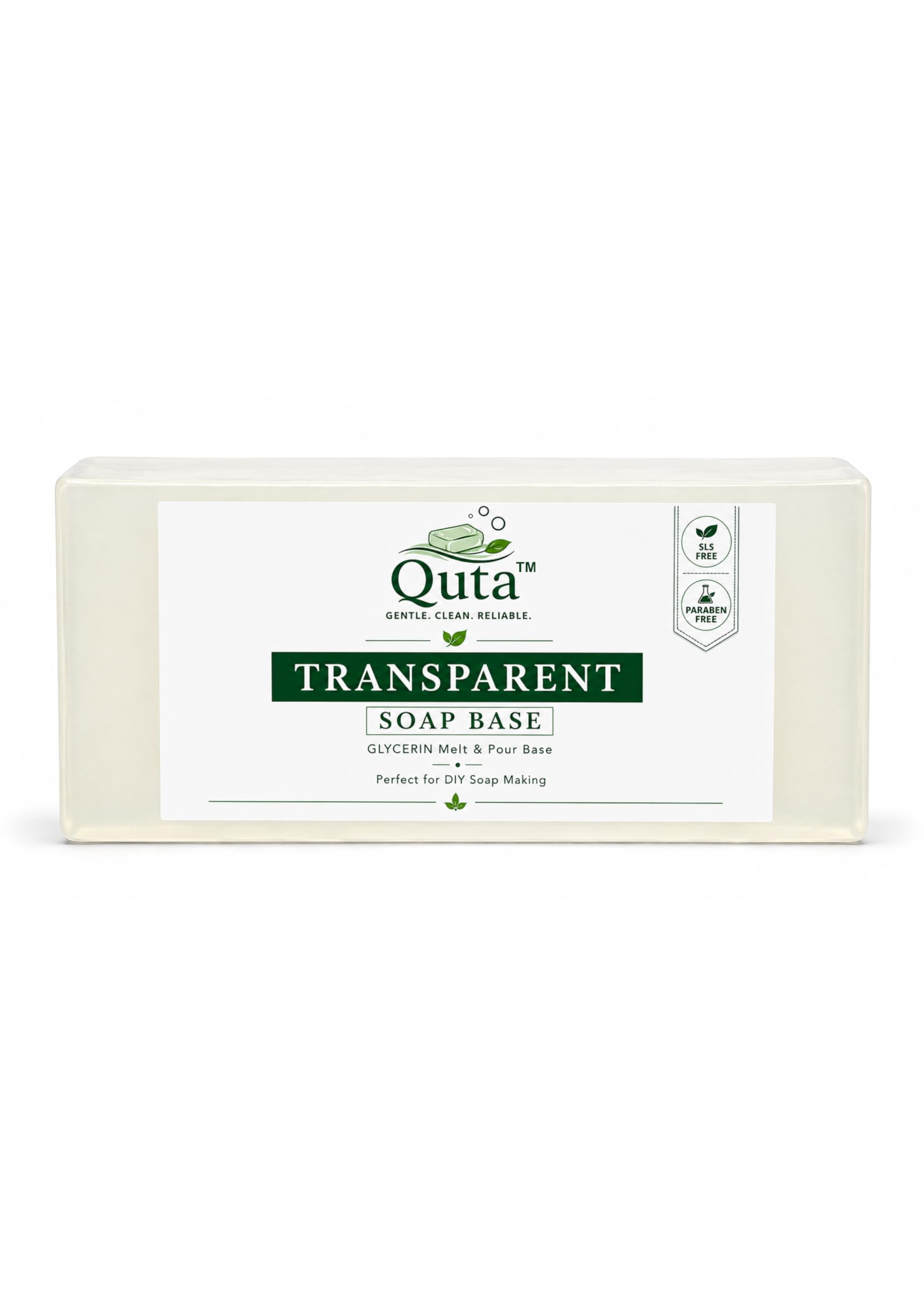 Transparent Melt and Pour Soap Base 1kg – QUTA Transparent Clear Glycerin Soap Base for Soap Making, DIY Handmade, SLS & Paraben Free (1 kg)-image-36