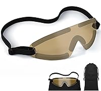 Vista 8 de Kingdder Protector de ojos transparente para dormir, gafas protectoras con correa ajustable y acolchado suave, sensibilidad de los ojos a la luz