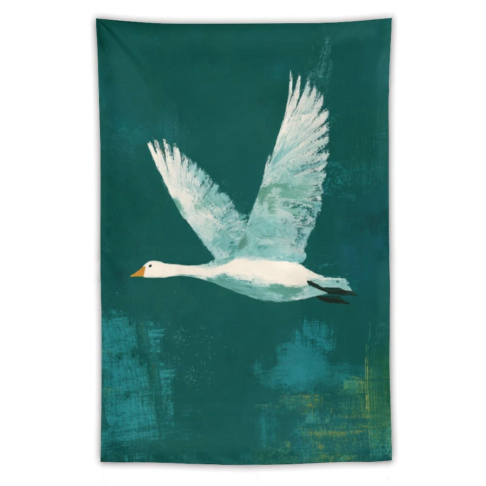 Jubonexis Minimalist A Goose Flying in The Sky Tapestry Polyester Aesthetic Wall Hanging Bedroom Living Room Dorm Decor 40"x60"