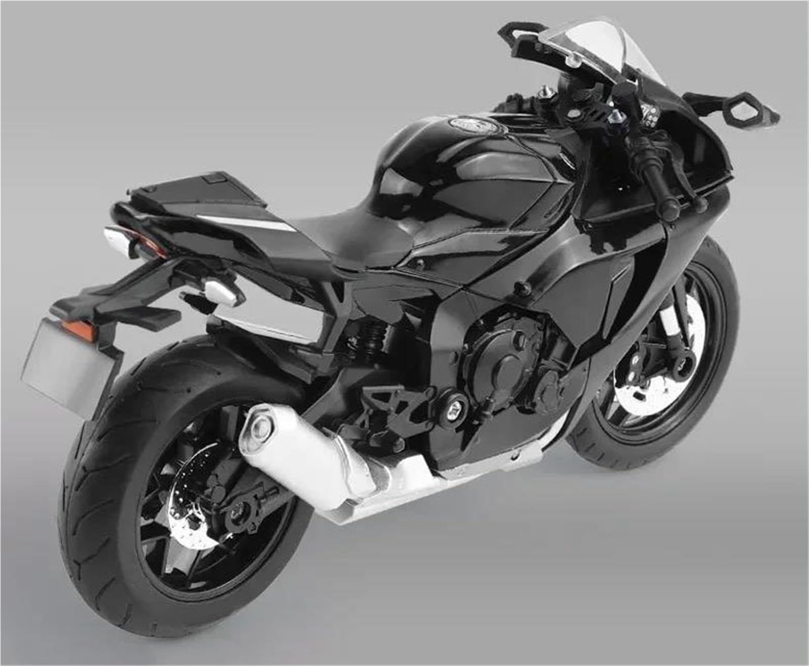 Modelo de Motocicleta Modelo De Motocicleta A Escala 1:12, Juguete Portátil Simulación Carreras para Dedos, Colección para Yamaha YZF-R1 YZFR1 YZF R1(BLU)
