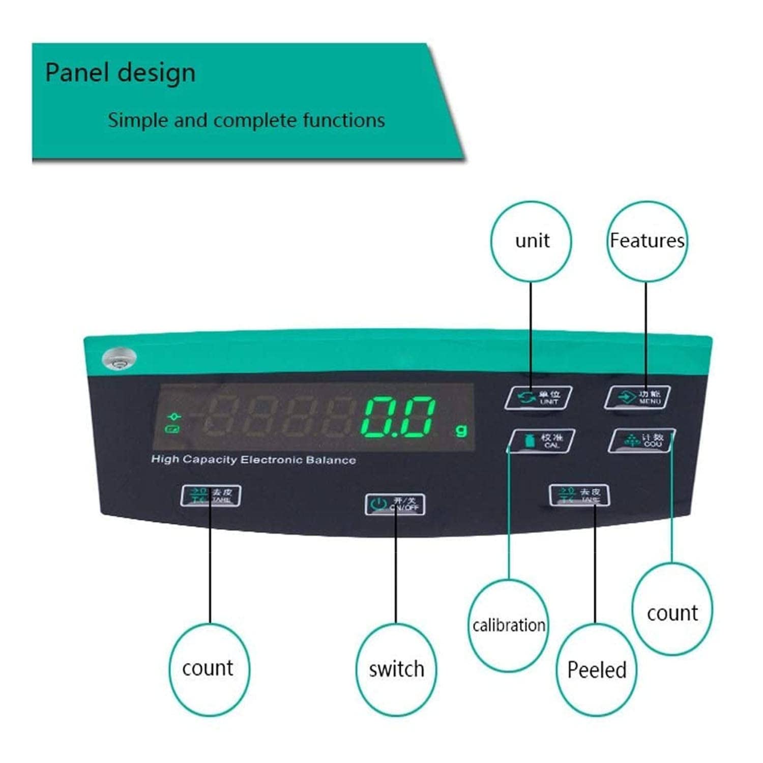 Bilancia Analitica Di Precisione Da Laboratorio, Bilancia Elettronica Di Pesatura Bilancia Scientifica Con Schermi Lcd E Porta Rs232, Bilancia Calibrata Per Chimica, Farmacia, Gioielleria,20kg/1g