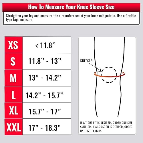 Miniatura 2 de Par de rodilleras de  pulgadas (7mm) para levantar pesas (IPF, USAPL, USPA, IPL, IWF y USAW), soporte de compresión de alto rendimiento para