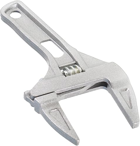 Llave ajustable de 0.236-2.677 in, vástago corto, llave de apertura ancha, apta para baño, cocina, fregadero, ducha, herramientas manuales para el