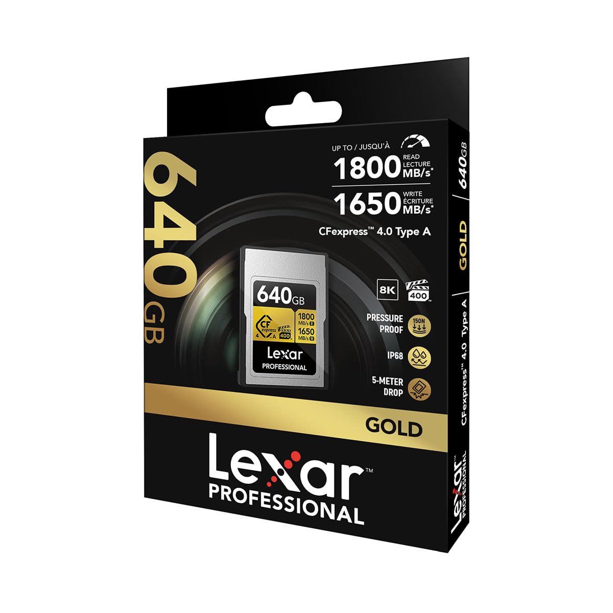 Amazon.com: Lexar 640GB Professional GOLD CFexpress 4.0 Type A
