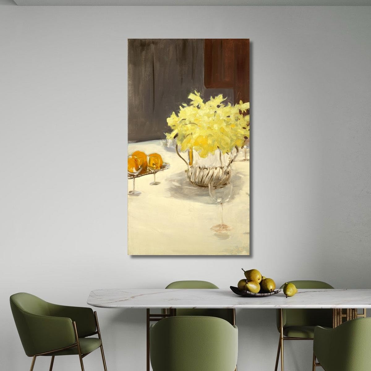 Natura Morta con Narcisi John Singer Sargent, jss290 Quadro Stampato su Tela, 100x60 cm