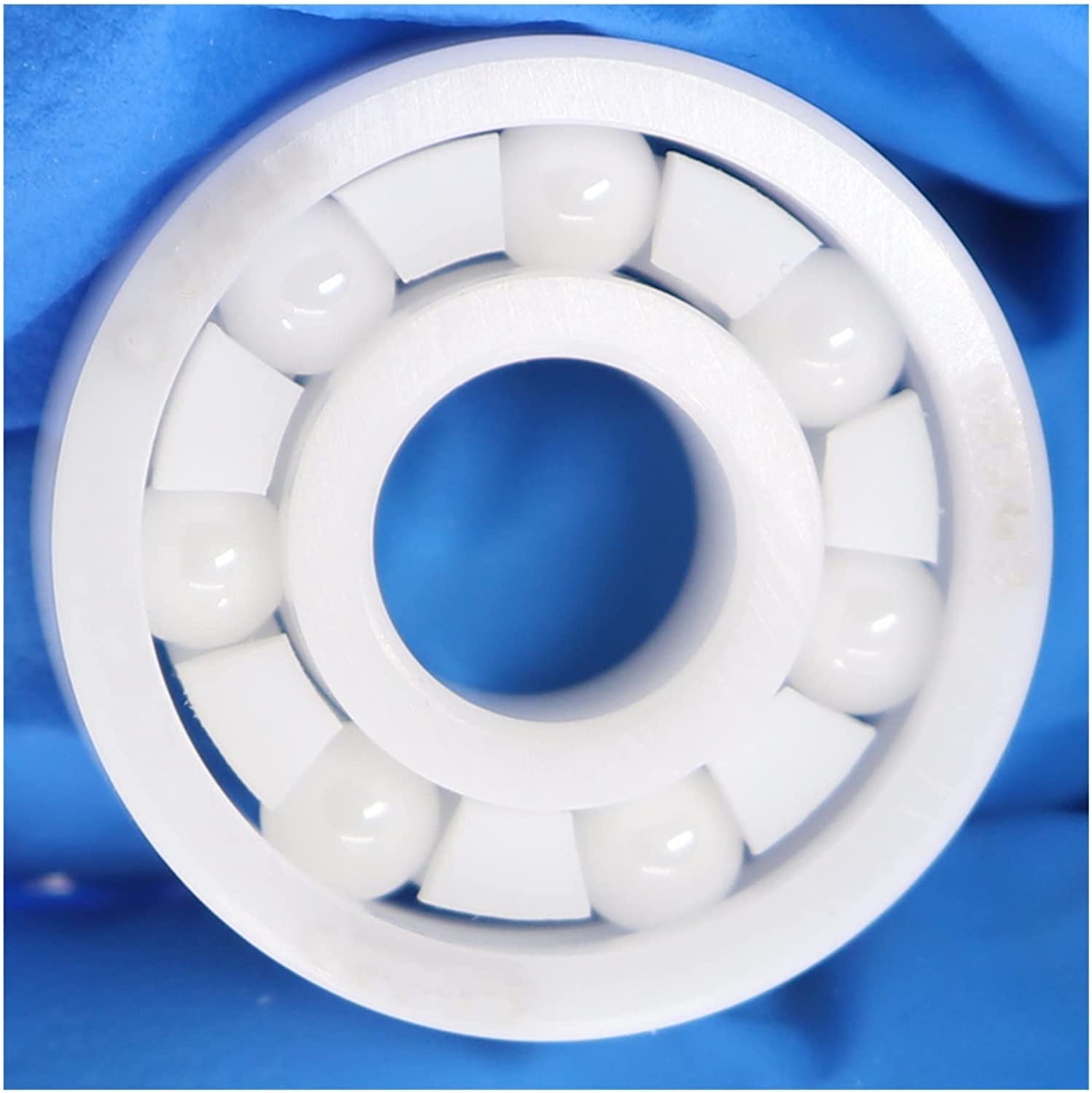 HYUJNAFZR 1PC 6800 Full Ceramic Bearing 10x19x5mm ZrO2 Material 6800CE All Zirconia Ceramic 6800 Ball Bearings