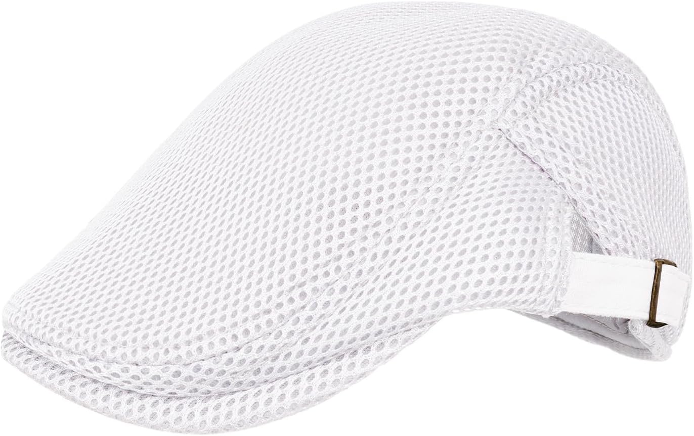 choyaxo Men Mesh Cap Summer Newsboy Hat for Men Fishing