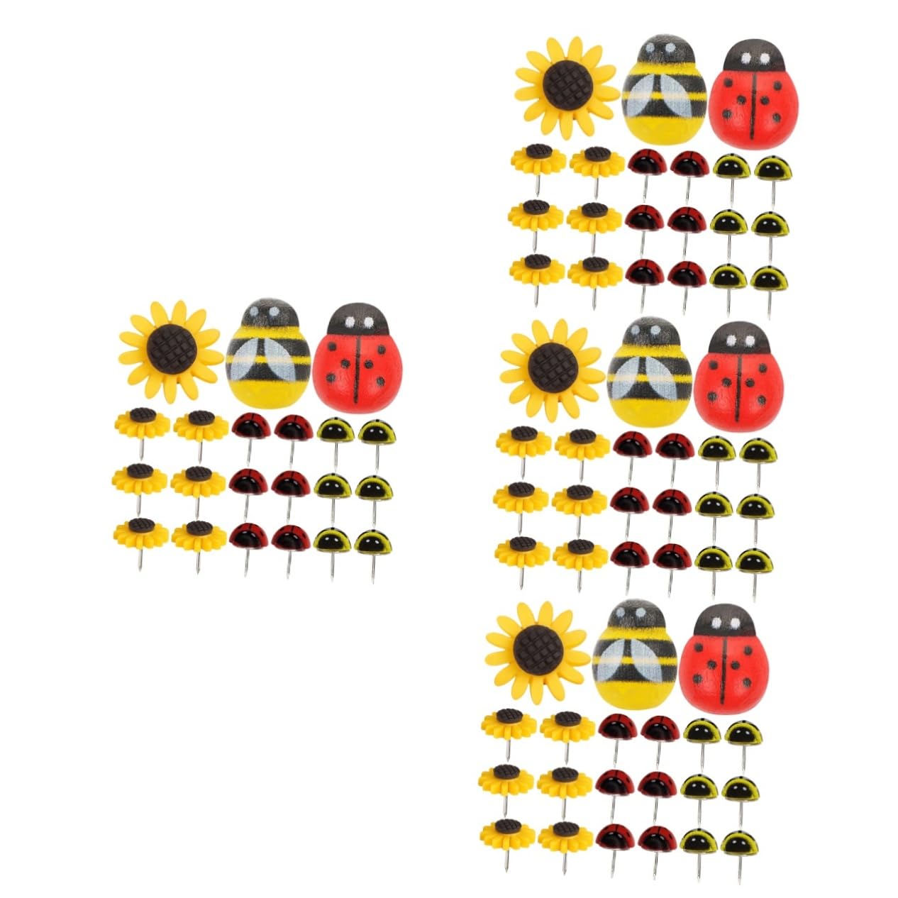 Housoutil Pushpins Animales Chinchetas Coloridas para Manualidades Y Decoración De Accesorios Prácticos para Oficina 30 Piezas*4