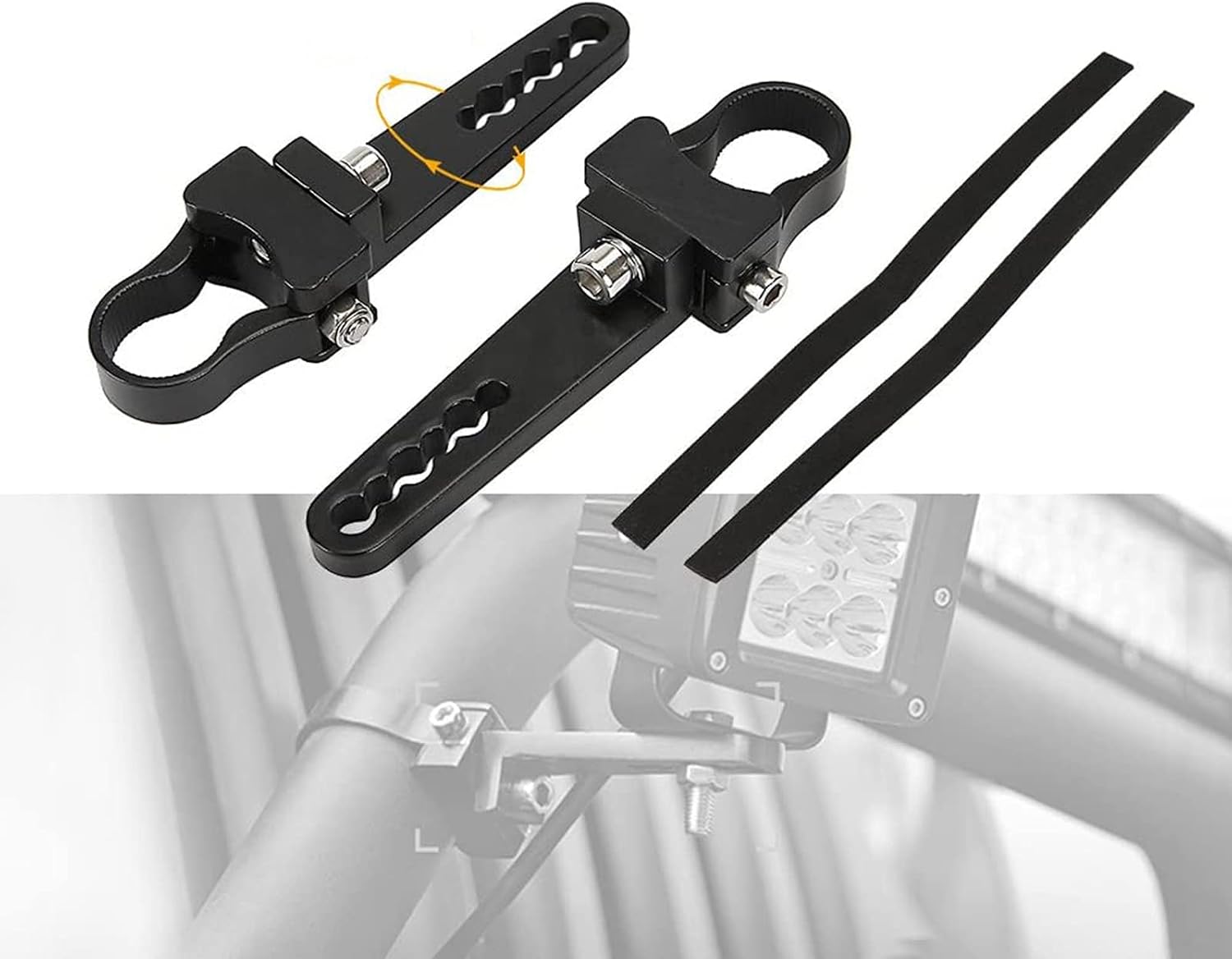 AUXMART Tube Clamps Mounting Brackets for LED light bar