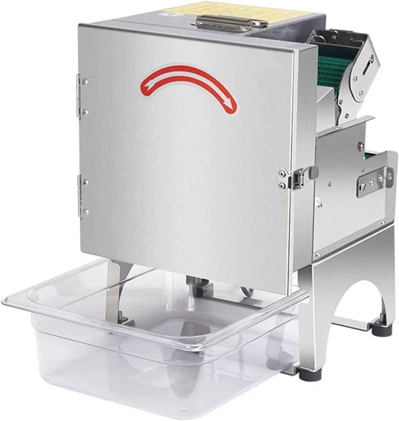 JKJZSALJ Electric Vegetable Cutter, 200W Space-Saving Design For Small Commercial Or Home Kitchens, Adjustable Thickness For Mincing Herbs And Vegetables,A