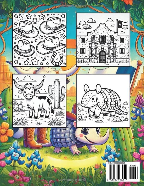 Texas Adventures: A Coloring Journey (US States Coloring Adventure) - Image 2